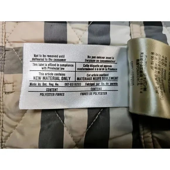 Burberry Finsbridge Short Tan Quilted Coat With COA Small P - Picture 8 of 16